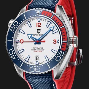 Men's Designer Watch New Old Stock Pepsi Colored